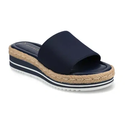 Journee Collection Womens Rosey Wedge Sandals In Multi