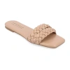 Journee Collection Womens Sawyerr Slide Sandals In Nude