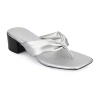 Journee Collection Womens Seelah Heeled Sandals In Silver
