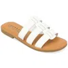 JOURNEE WOMENS SERRIE TRU COMFORT FOAM SLIP ON SLIDE FLAT SANDAL