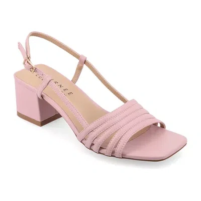 Journee Collection Womens Shayana Heeled Sandals In Pink