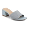Journee Collection Womens Shilin Heeled Sandals In Blue