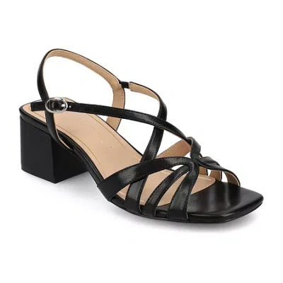 Journee Collection Womens Shyla Heeled Sandals In Black