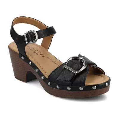 Journee Collection Womens Sisilia Heeled Sandals In Black