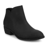Journee Collection Womens Solarah Flat Heel Booties In Black