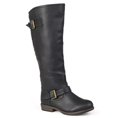 JOURNEE COLLECTION WOMENS SPOKANE STUDDED RIDING BOOTS