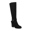 Journee Collection Womens Stacked Heel Dress Boots In Black