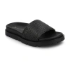 Journee Collection Womens Starr Flat Sandals In Black