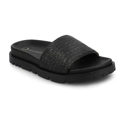 JOURNEE COLLECTION WOMENS STARR FLAT SANDALS