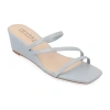 Journee Collection Womens Takarah Wedge Sandals In Blue