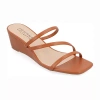 Journee Collection Womens Takarah Wedge Sandals In Brown