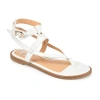 Journee Collection Womens Tangie Flat Sandals In Multi