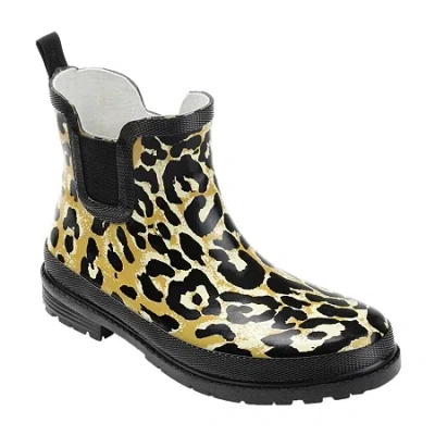 Journee Collection Womens Tekoa Block Heel Rain Boots In Multi