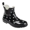 Journee Collection Womens Tekoa Block Heel Rain Boots In Black