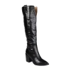 Journee Collection Womens Therese Extra Wide Calf Stacked Heel Riding Boots In Black