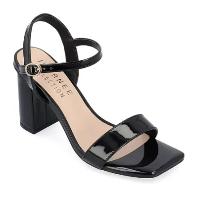 Journee Collection Women's Tivona Square Toe Sandals In Black