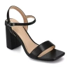 Journee Collection Womens Tivona Heeled Sandals In Black