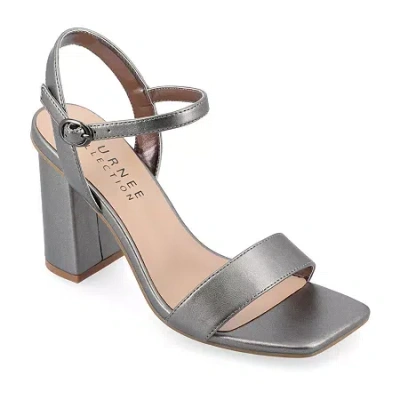 Journee Collection Womens Tivona Heeled Sandals In Blue