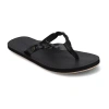 Journee Collection Tomi Braided Comfort Slip-on Flat Sandals In Black