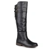 Journee Collection Womens Tori Double-buckle Knee-high Riding Boots In Black