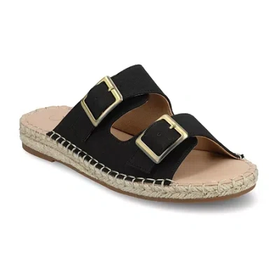 Journee Collection Womens Tresah Flat Sandals In Black