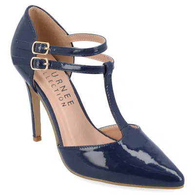 Journee Collection Womens Tru Pointed Toe High Stiletto Pumps In Blue