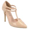 Journee Collection Womens Tru Pointed Toe High Stiletto Pumps In Brown