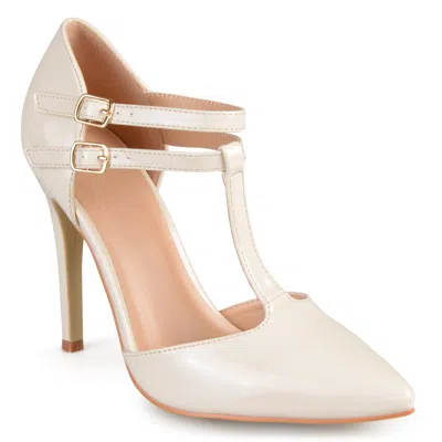 Journee Collection Womens Tru Pointed Toe High Stiletto Pumps In White