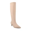 Journee Collection Womens Tullip Kitten Heel Dress Boots In Pink