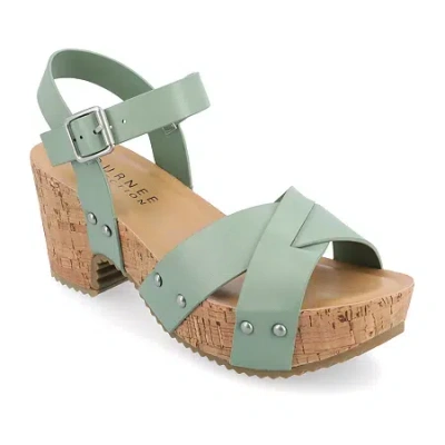 Journee Collection Womens Valentina Heeled Sandals In Multi