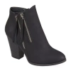 Journee Collection Womens Vally Stacked Heel Booties In Black