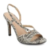 Journee Collection Womens Varra Heeled Sandals In Gray