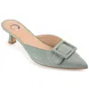 Journee Collection Womens Vianna Kitten Heel Mules Pointed Toe Pumps In Multi