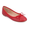 Journee Collection Womens Vika Ballet Flats In Red