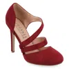 Journee Collection Womens Zeera Round Toe High Stiletto Pumps In Pink