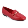 Journee Collection Wrenn Womens Moc Closed Toe Loafers In Red