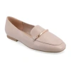 Journee Collection Wrenn Womens Moc Closed Toe Loafers In Nude