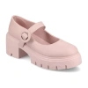 Journee Collection Zarynn Womens Round Closed Toe Mary Jane Shoes In Pink
