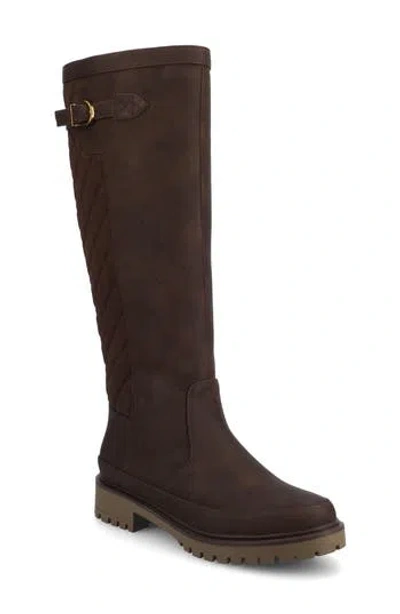 Journee Collection Womens Zemmie-wc Wide Calf Block Heel Dress Boots In Brown