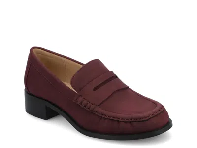 Journee Danna Loafer In Burgundy