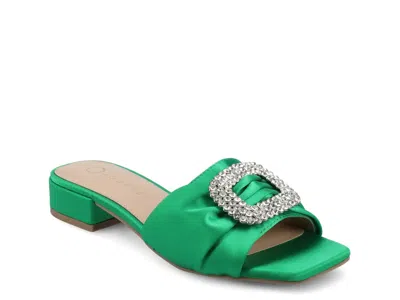 Journee Flavia Sandal In Green