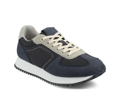 Journee Flow Sneaker In Blue