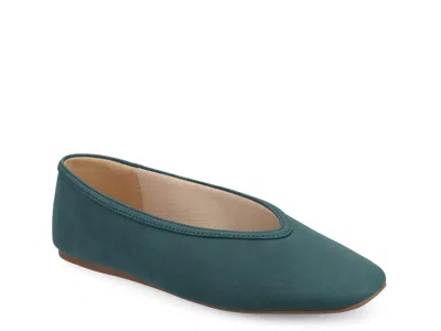 Journee Fortune Flat In Blue