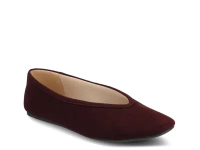 Journee Womens Fortune Casual Ballet Flats In Red