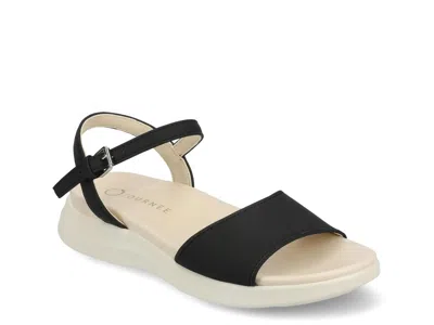 Journee Jaylee Wedge Sandal In Black