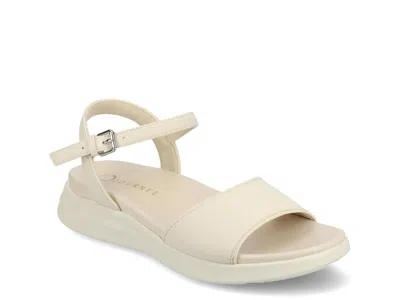 Journee Jaylee Wedge Sandal In White