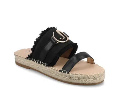 Journee Keelee Espadrille Sandal In Black