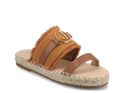 Journee Keelee Espadrille Sandal In Brown