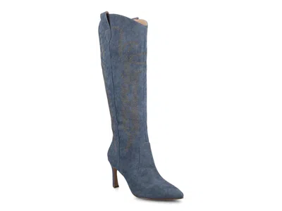Journee Laramie Boot In Blue