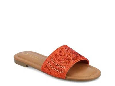 Journee Maria Sandal In Orange